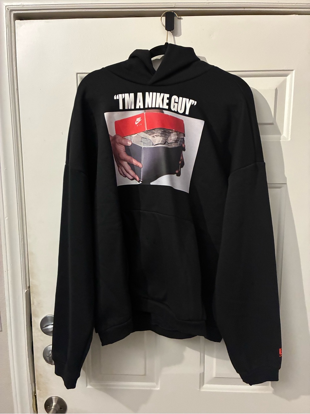 Nike Black Hoodie with Money Box Graphic